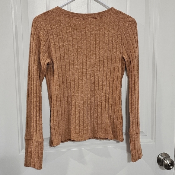 Free People We The Free Oliver Ribbed Henley Size Small - Picture 4 of 13